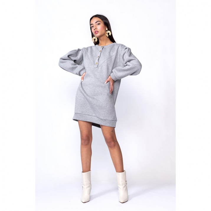 Robe Feel - Gris chiné