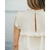 Perla Blouse - Gaufre Off White