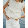 Perla Blouse - Gaufre Off White