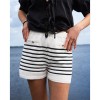 Short Borneo - Rayures Ecru Noir