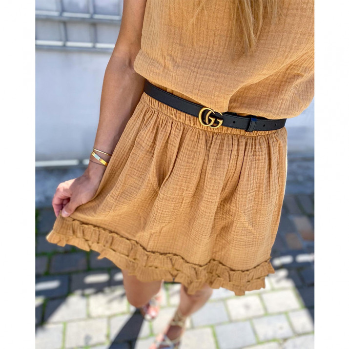 Belharra Skirt - Ocre